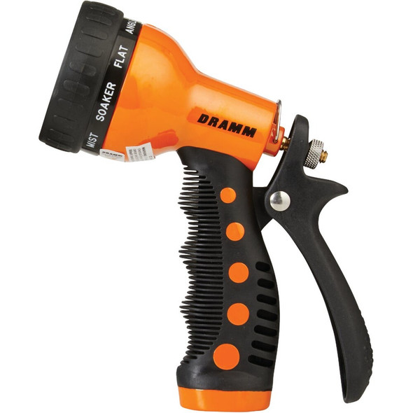 Dramm Heavy-Duty Metal 9-Pattern Nozzle, Orange 60-22702 703936