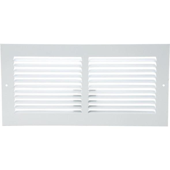 Home Impressions 6 In. x 14 In. Stamped Steel Return Air Grille