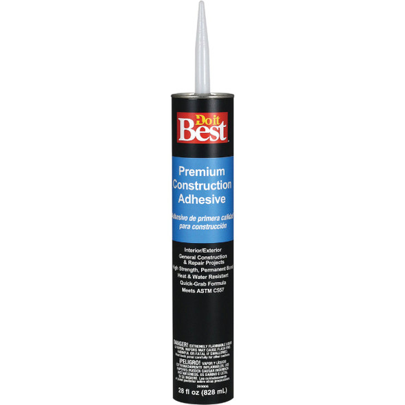 Do it Best 28 Oz. Premium Construction Adhesive 26017 Pack of 12