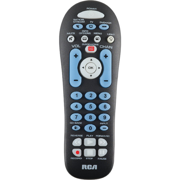 RCA 3-Device Universal Black Remote Control RCR313BE
