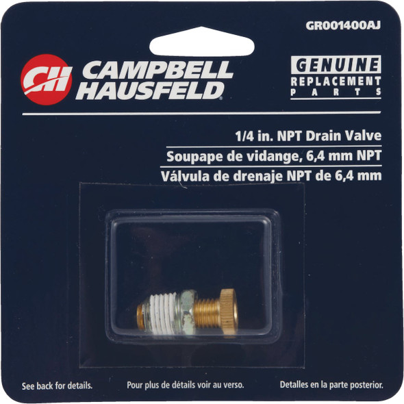 Campbell Hausfeld 1-4 In. Replacement NPT Drain Cock GR001400AJ 576972
