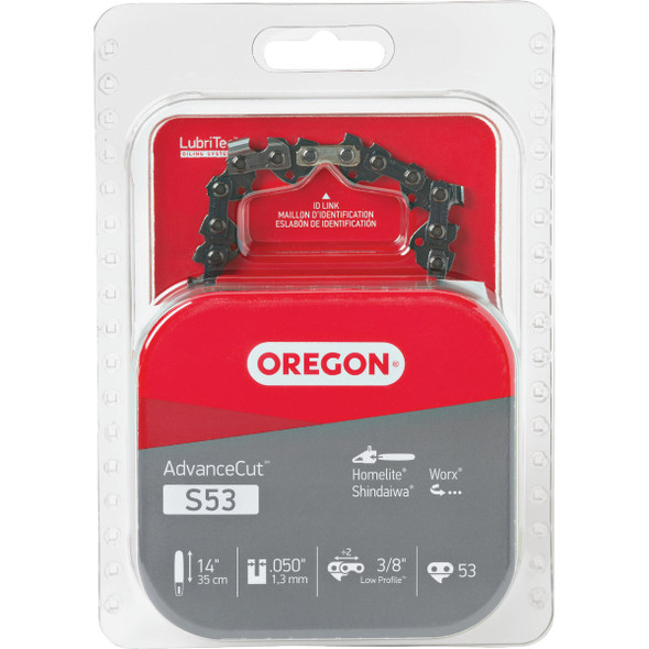 Oregon AdvanceCut 14 In. 53-Link Chainsaw Chain S53