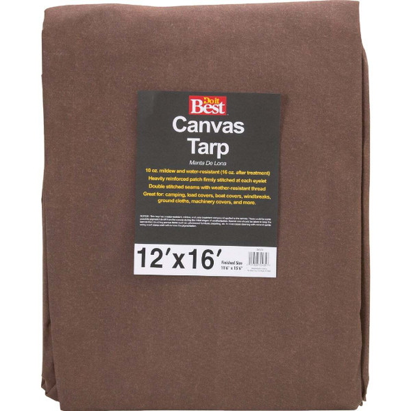 Do it Best 10 Oz. 12 Ft. x 16 Ft. Canvas Tarp TCR10012016T