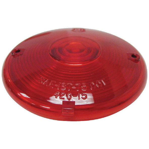 Peterson 3-3/4 In. Round Red Replacement Lens V420-15