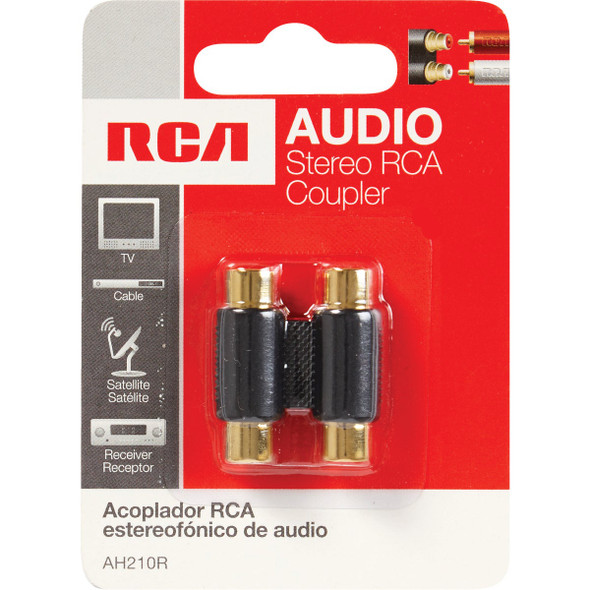 RCA Gold-Plated Corrosion Resistant In-Line Connector AH210R 561193