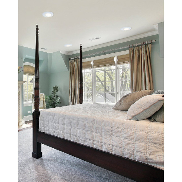 Halo 6 In. White Open Recessed Fixture Trim