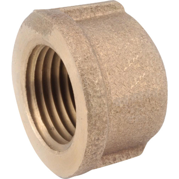 Anderson Metals 3/4 In. Red Brass Threaded Pipe Cap 738108-12