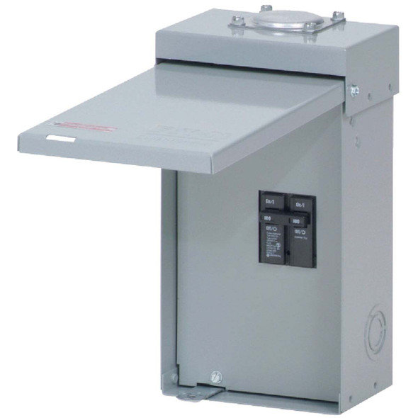 Eaton BR 100A 2-Space Outdoor Raintight Enclosure BR2B100RP