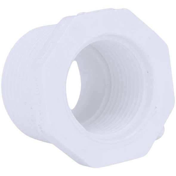Charlotte Pipe 1 In. MPT x 3/4 In. FPT Schedule 40 PVC Bushing PVC 02112  2000HA