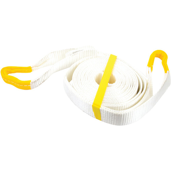 Erickson 2 In. x 20 Ft. 9000 Lb. Polyester Recovery Tow Strap, White 59500