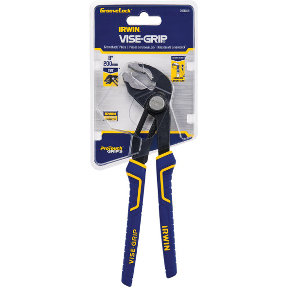 Irwin Vise-Grip 8 In. V-Jaw GrooveLock Groove Joint Pliers 2078108 325400