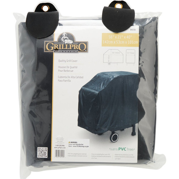 GrillPro Black 56 In. Economy Grill Cover 84156 800140