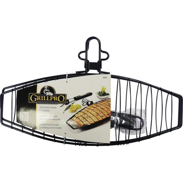 GrillPro 6.25 In. W. Steel Grill Fish Basket GrillPro 6.25 In. W. Steel Grill Fish Basket