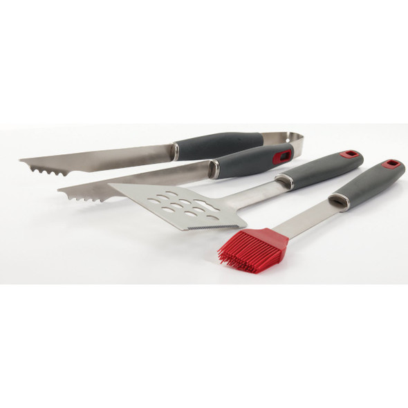 GrillPro Resin Handle Stainless Steel 3-Piece BBQ Tool Set GrillPro Resin Handle Stainless Steel 3-Piece BBQ Tool Set