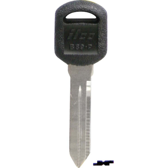 ILCO GM Nickel Plated Automotive Key, B89-P / B89P (5-Pack) IAJ01624022