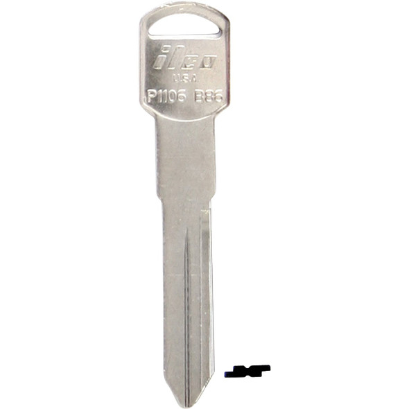 ILCO GM Nickel Plated Automotive Key, B86 / P1106 (10-Pack) IAL01616002
