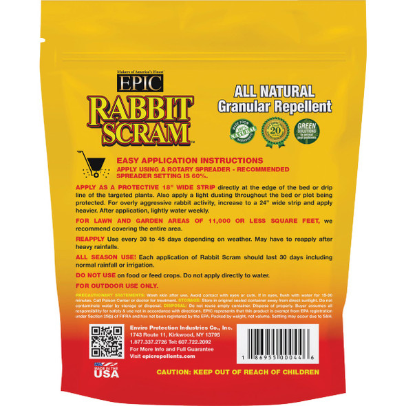 Rabbit Scram 2 Lb. Granular Organic Rabbit Repellent 11004 745710