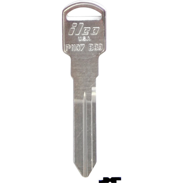 ILCO GM Nickel Plated Automotive Key, B89 / P1107 (10-Pack) IAL01624002
