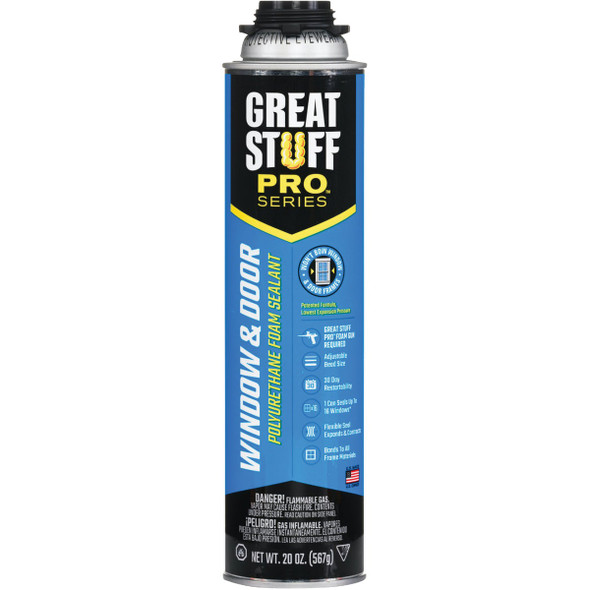 Great Stuff Pro 20 Oz. Window & Door Foam Sealant for Pro Dispensing Gun 187273