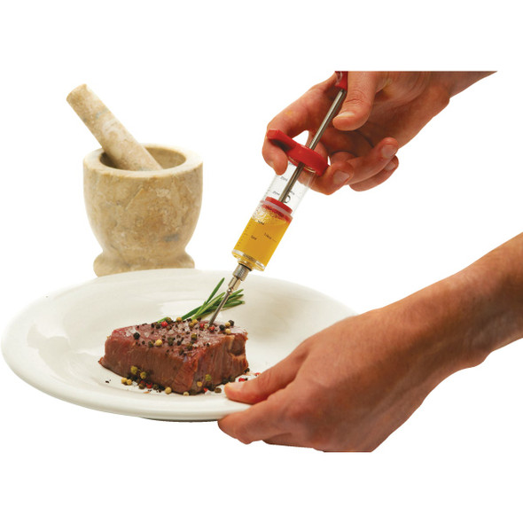 GrillPro Stainless Steel 10 In. Marinade Meat Injector 14950 800105