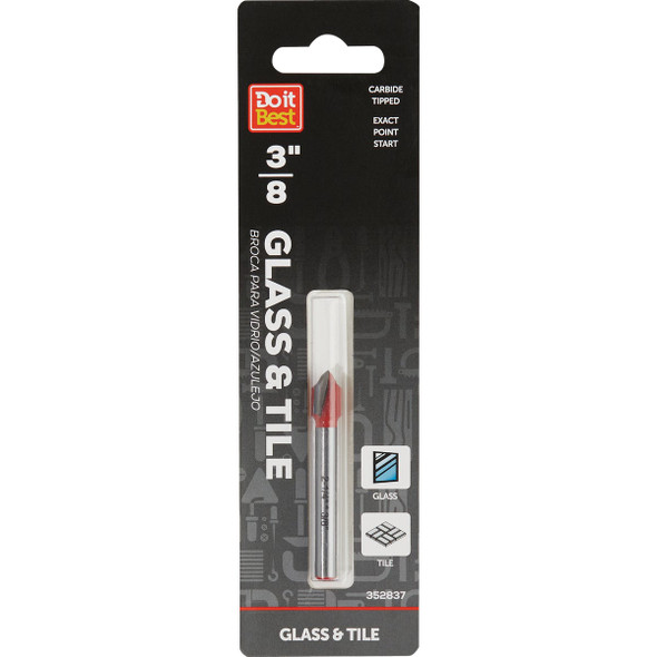 Do it Best 3/8 In. x 3-3/4 In. Carbide Glass & Tile Drill Bit QJDIB-GT-005