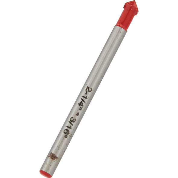 Do it Best 3/16 In. x 2-1/4 In. Carbide Glass & Tile Drill Bit