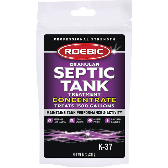 Roebic K-37 12 Oz. Granular Septic Tank Treatment K37BAG Roebic K-37 12 Oz. Granular Septic Tank Treatment K37BAG