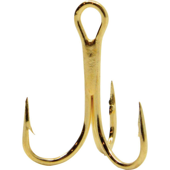 Vanguard Size 14 Gold Treble Fishing Hooks (4-Pack) VGT-14