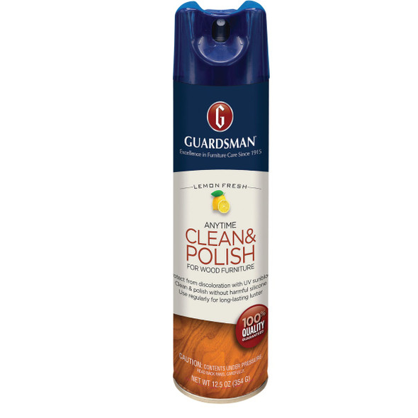 Guardsman 12.5 Oz. Lemon Anytime Clean & Polish for Wood Furniture 460300