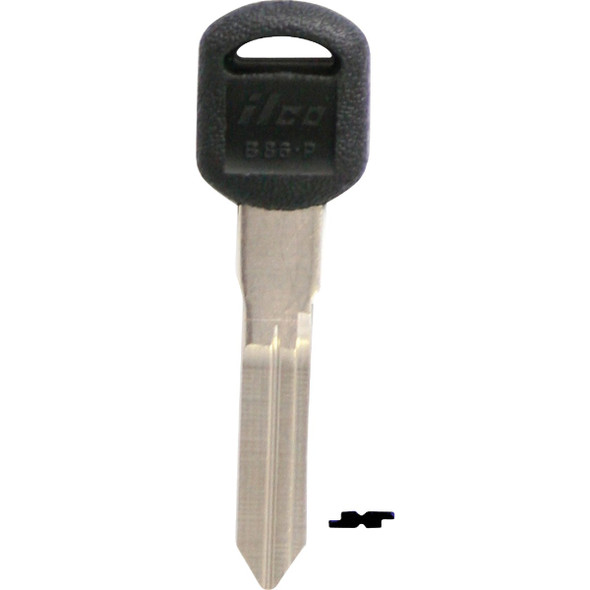 ILCO GM Nickel Plated Automotive Key, B86-P / B86P (5-Pack) IAJ01616012