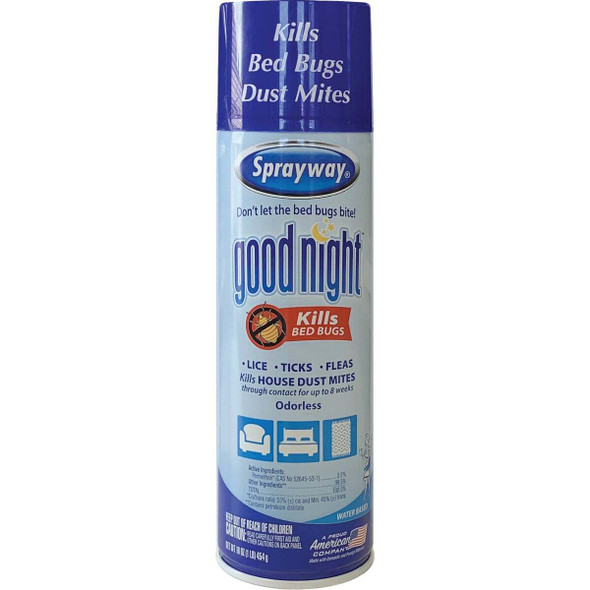 Sprayway Good Night 16 Oz. Aerosol Spray Bedbug Killer 1000001195