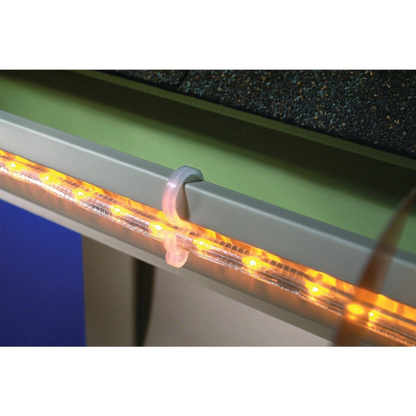 Adams White Gutter Light Clips (50-Pack) 2460991645 905763