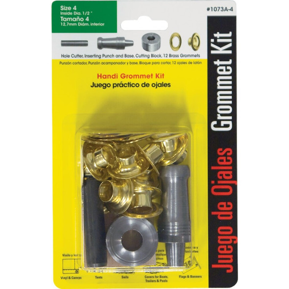 Lord & Hodge 3-8 In. Brass Grommet Kit 1073A-2 706178