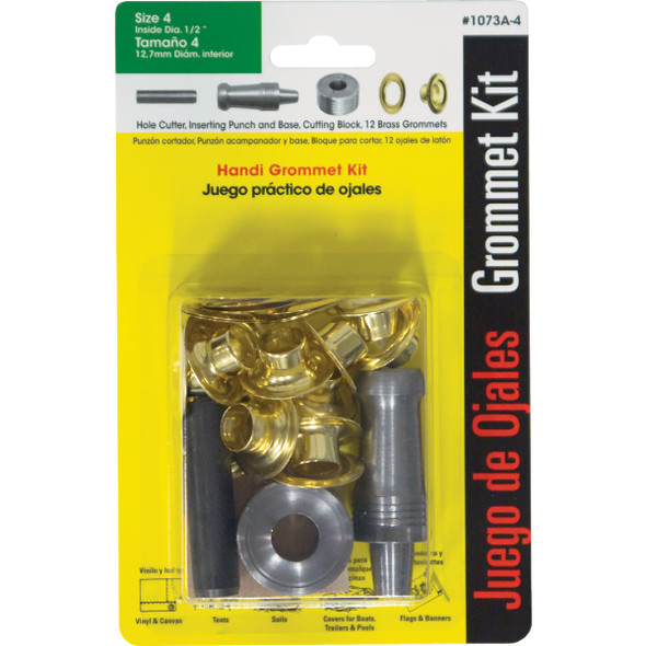 Lord & Hodge 3-8 In. Brass Grommet Kit 1073A-2 706178