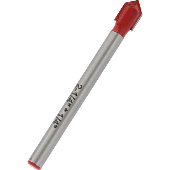 Do it Best 1/4 In. x 2-1/4 In. Carbide Glass & Tile Drill Bit