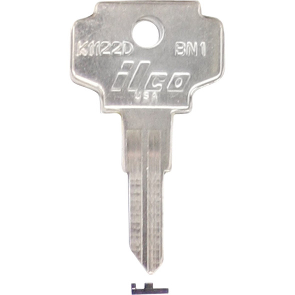 ILCO Bargman Nickel Plated General Use Key, K1122D (10-Pack) IAL3683300B