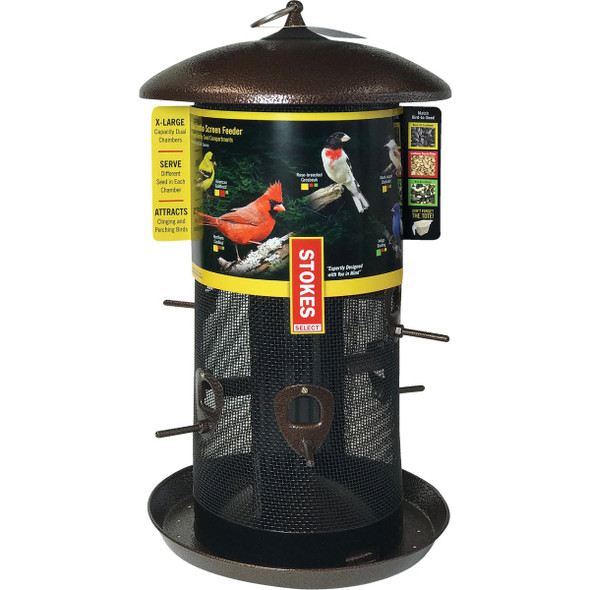 Stokes Select Copper Metal 11.2 Lb. Capacity Combination Bird Feeder 38113