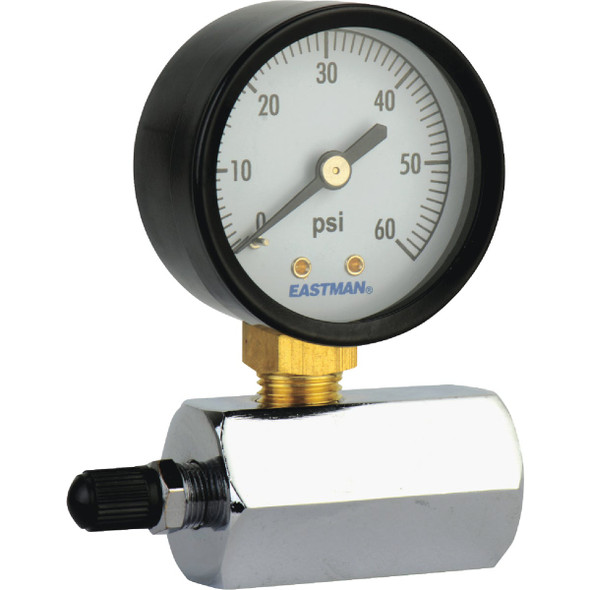 Eastman EZ-FLO Gas Test Pressure Gauge 2" Face 0-60psi 45174 Eastman EZ-FLO Gas Test Pressure Gauge 2" Face 0-60psi 45174