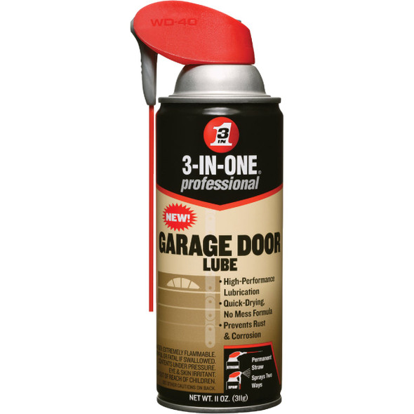 3-IN-ONE 11 Oz. Aerosol with Straw Garage Door Multi-Purpose Lubricant 10058