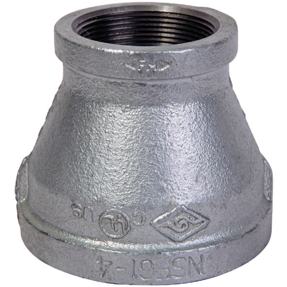 Southland 2 In. x 1-1/4 In. FPT Reducing Galvanized Coupling 511-386HN