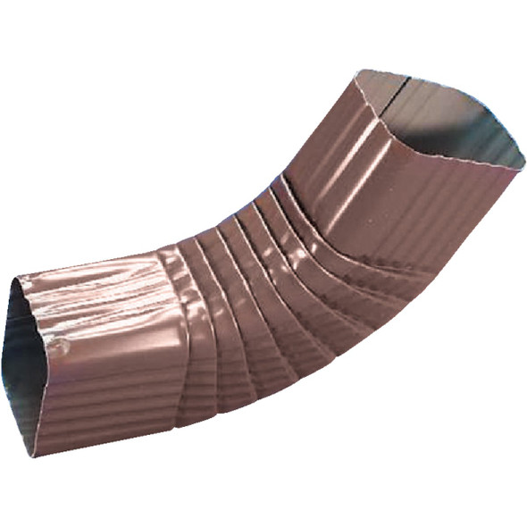 Amerimax 2 x 3 In. Galvanized Brown Side Downspout Elbow 3326519