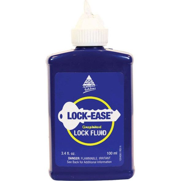 AGS Lock-Ease 3.4 Oz. Squeeze Bottle Graphited Lock Lubricant LE-4