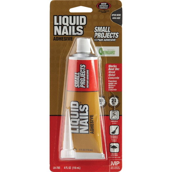 Liquid Nails 4 Oz. Small Projects Repair Multi-Purpose Adhesive LN700 264849