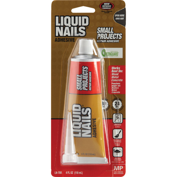 Liquid Nails 4 Oz. Small Projects Repair Multi-Purpose Adhesive LN700 264849