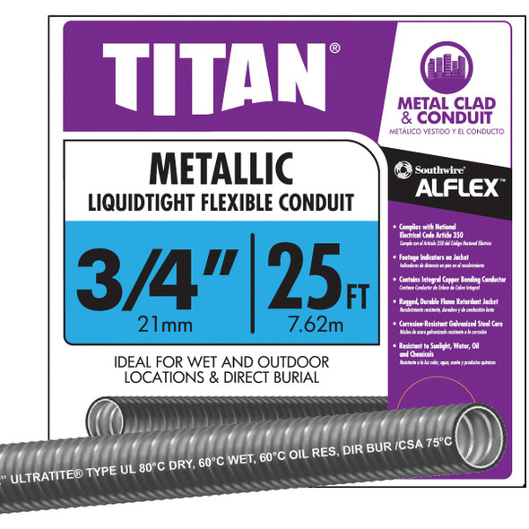 Southwire 3/4 In. x 25 Ft. Flexible Flexible Metal Conduit 55082721