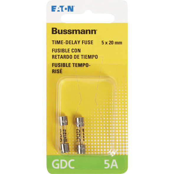 Bussmann 5A GDC Glass Tube Electronic Fuse (2-Pack) BP-GDC-5A 502637