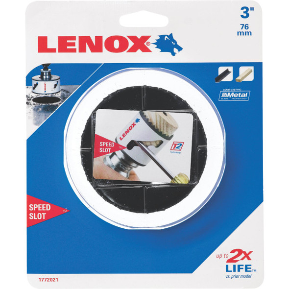 Lenox Speed Slot 3 In. Bi-Metal Hole Saw 3004848L 360473