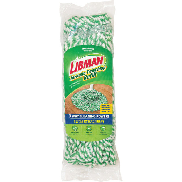 Libman Tornado 6.6 In. Cotton Mop Refill 2031 601110