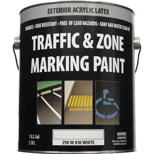 Traffic & Zone White Latex Gallon Traffic Paint Z90W00810-16 799871