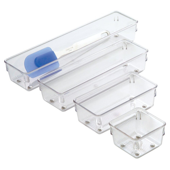 iDesign Linus 3 In. x 12 In. x 2 In. Clear Drawer Organizer 52530 626754